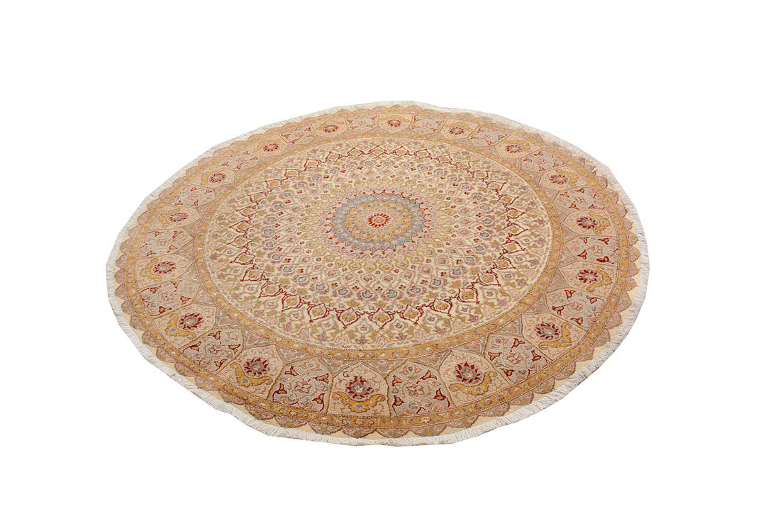 Blanched Almond Gombud 6'  1" x 6'  3" - No. QA59812