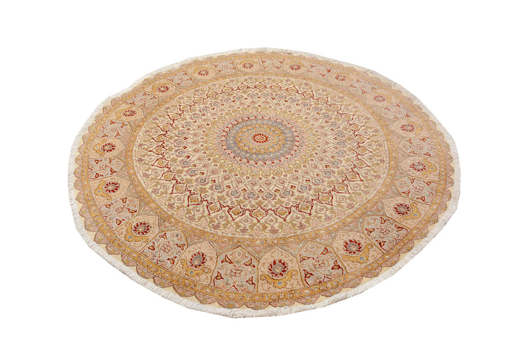 Blanched Almond Gombud 6'  1" x 6'  3" - No. QA59812