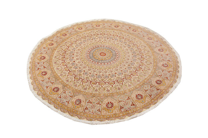 Blanched Almond Gombud 6'  1" x 6'  3" - No. QA59812