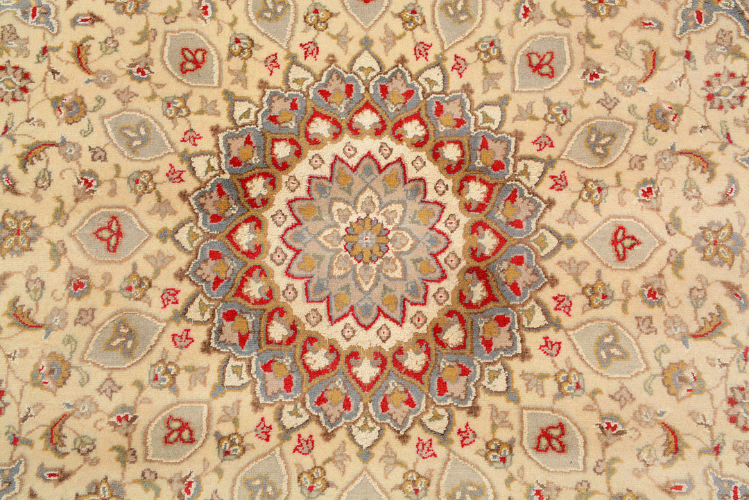 Blanched Almond Ardibil 5'  1" x 5'  1" - No. QA27574