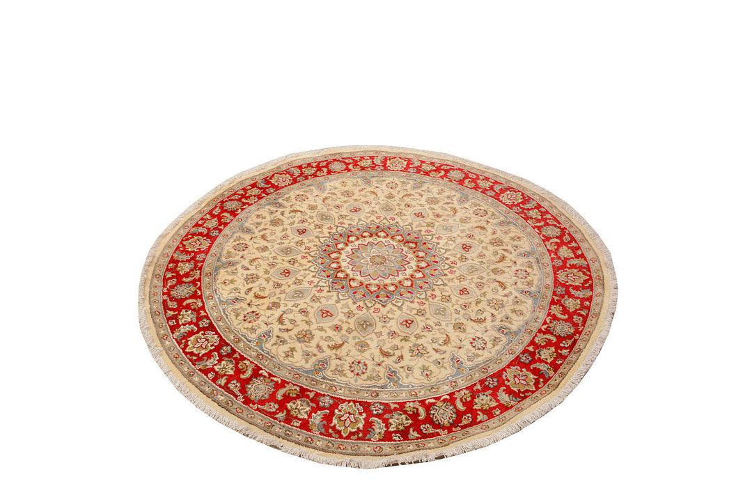 Blanched Almond Ardibil 5'  1" x 5'  1" - No. QA27574