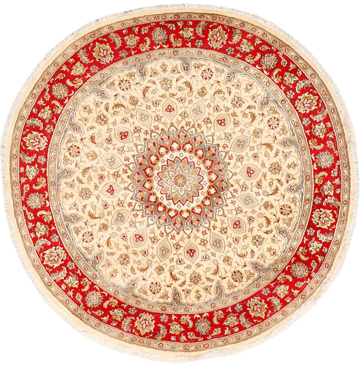 Blanched Almond Ardibil 5'  1" x 5'  1" - No. QA27574