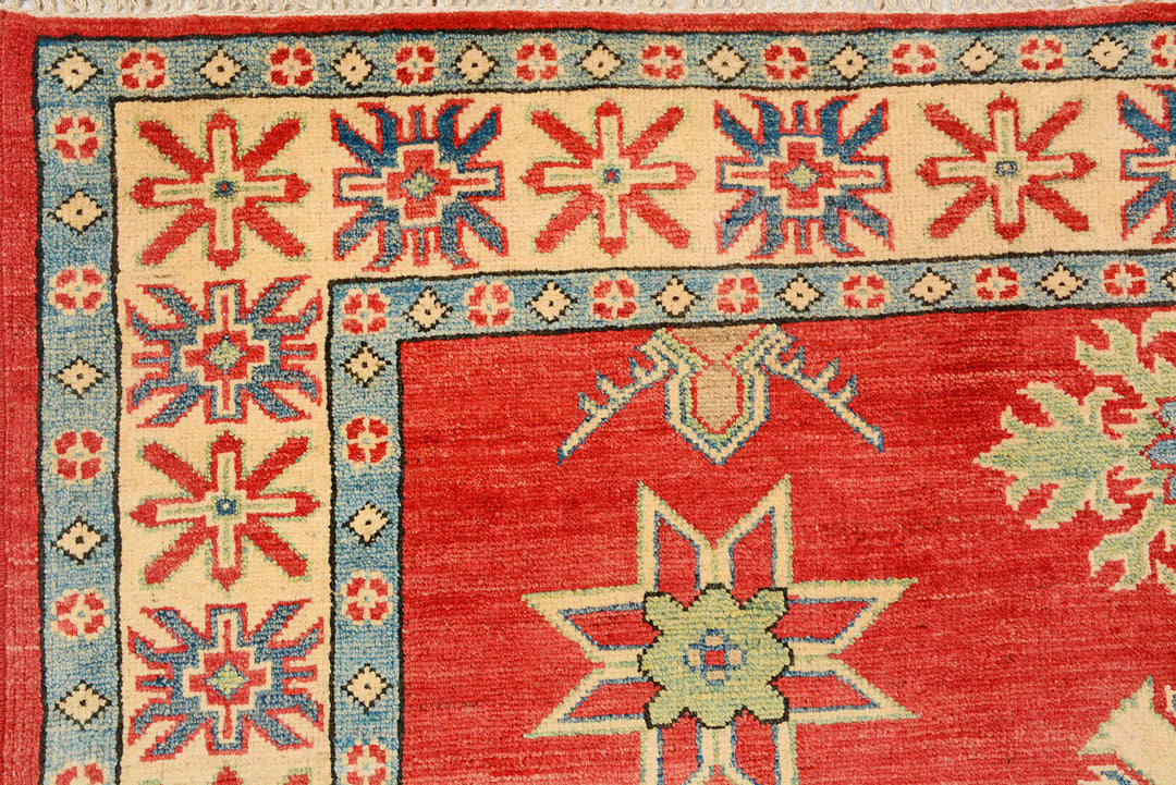 Red Kazak 5'  2" x 6'  3" - No. QA24008