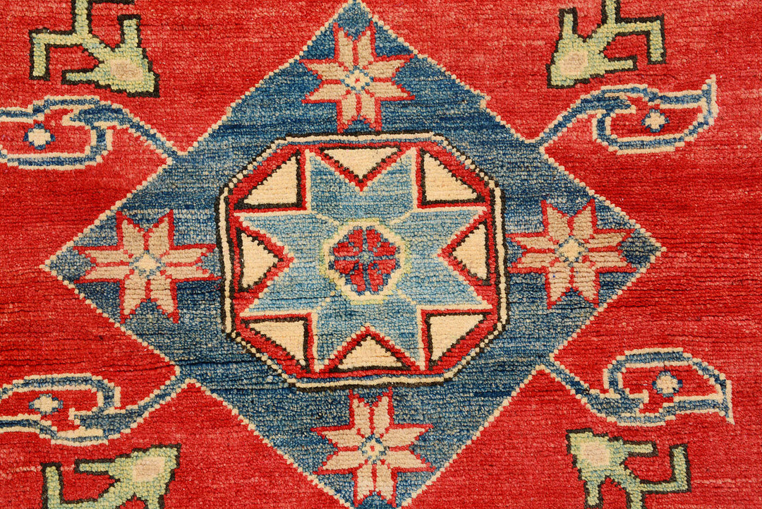 Red Kazak 5'  2" x 6'  3" - No. QA24008