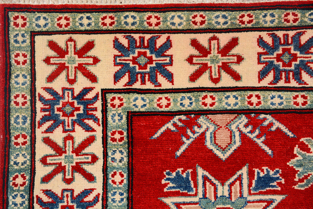 Red Kazak 5'  1" x 6'  7" - No. QA81614
