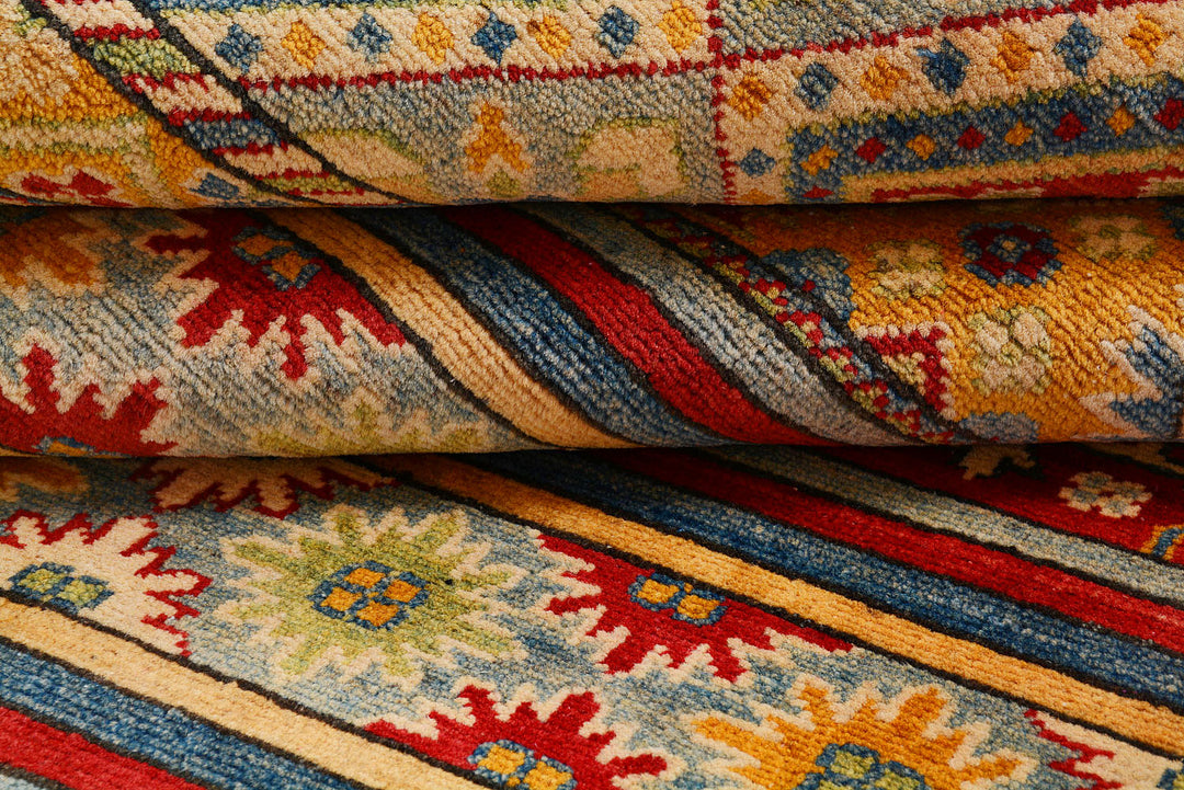 Multi Colored Kazak 5'  3" x 6'  7" - No. QA67304