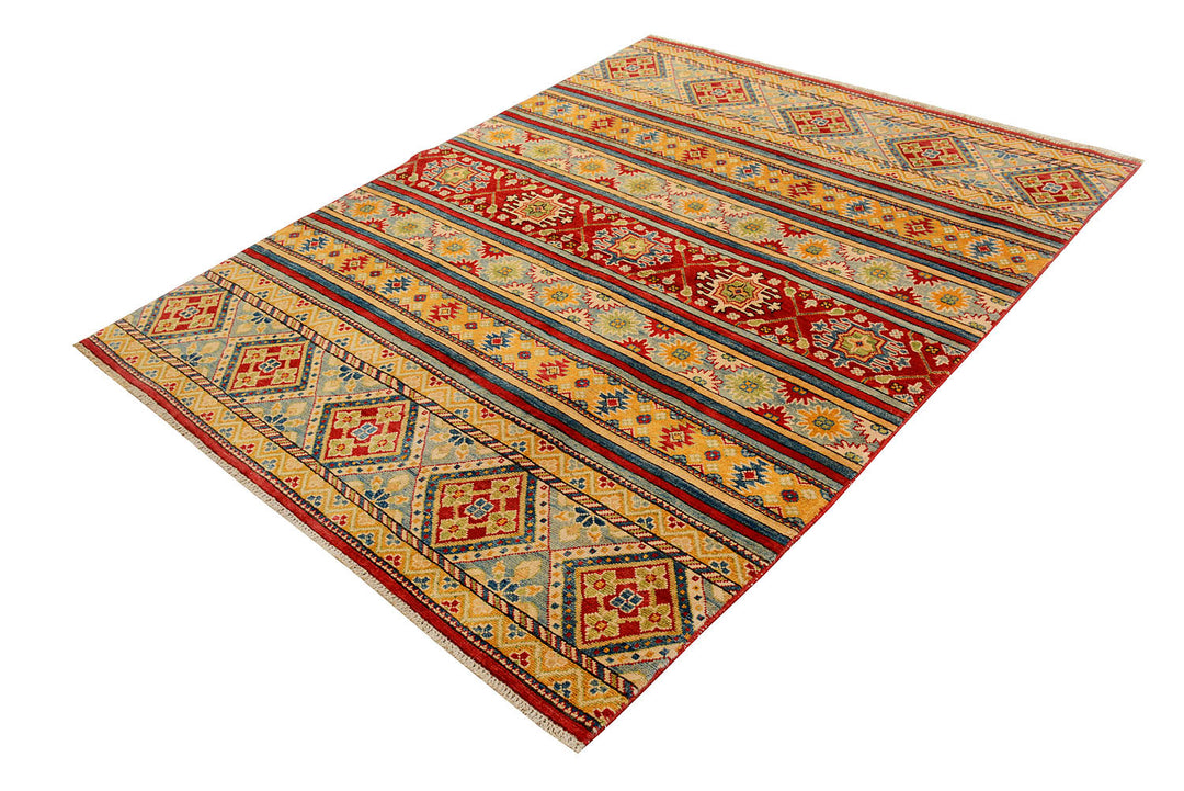 Multi Colored Kazak 5'  3" x 6'  7" - No. QA67304