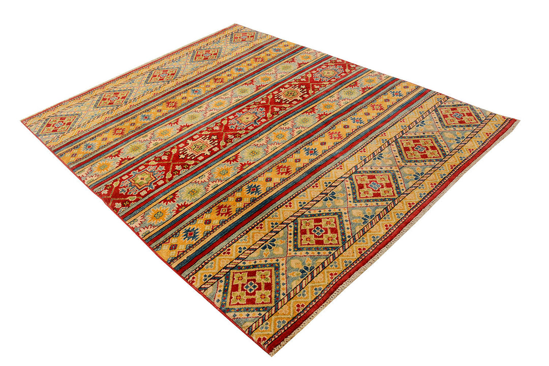 Multi Colored Kazak 5'  3" x 6'  7" - No. QA67304