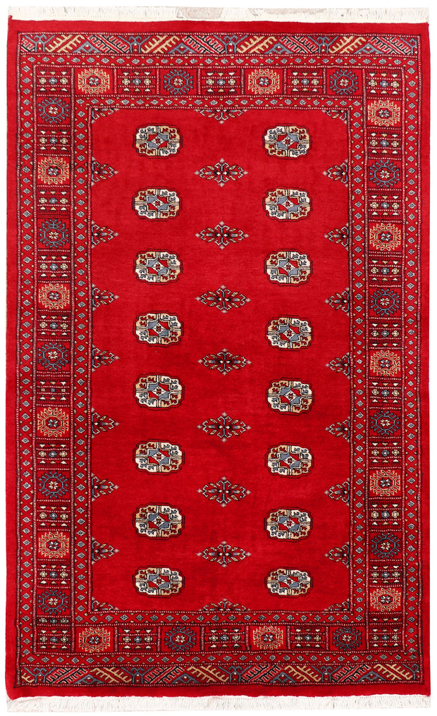 Red Bokhara 4'  2" x 6'  7" - No. QA21222