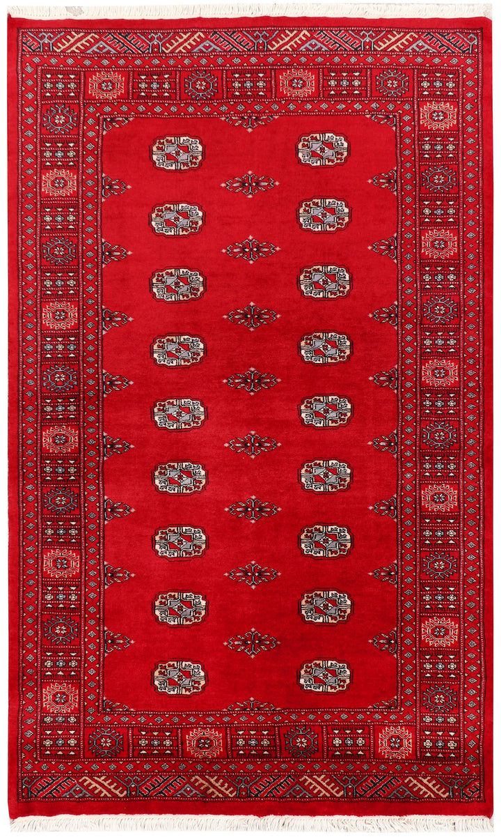 Red Bokhara 4'  2" x 6'  8" - No. QA63971