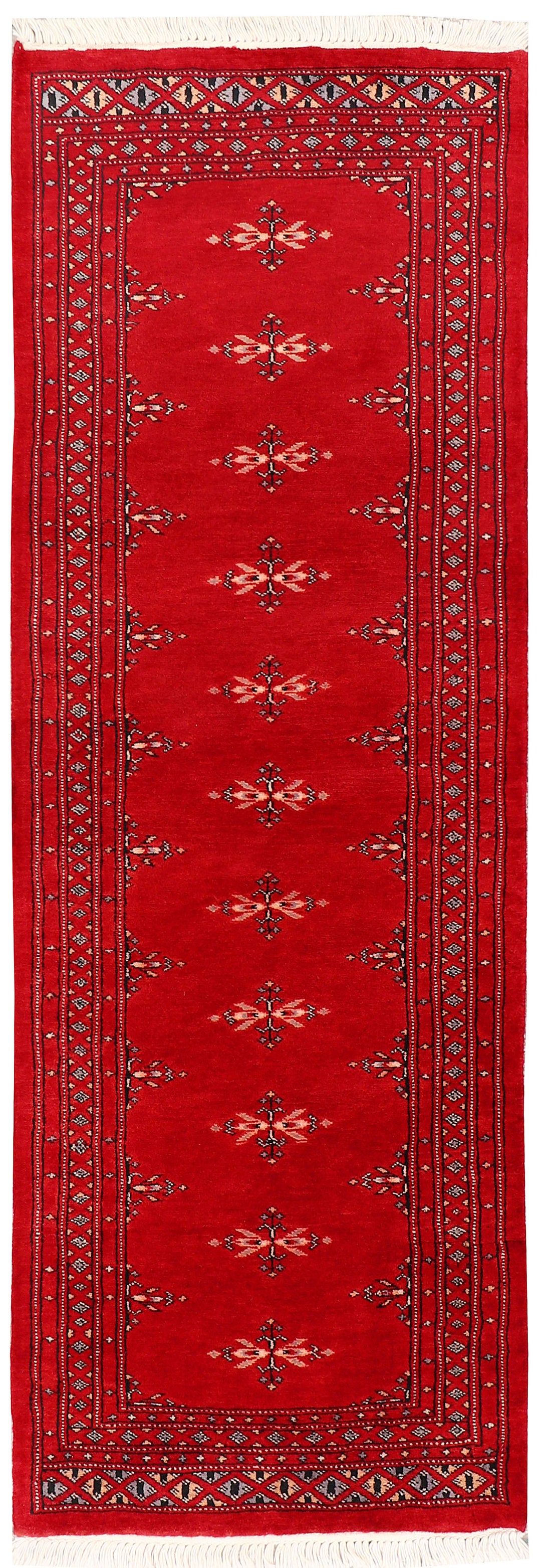 Red Butterfly Oriental Rug 2' 1 x 5' 11 Hand-Knotted
