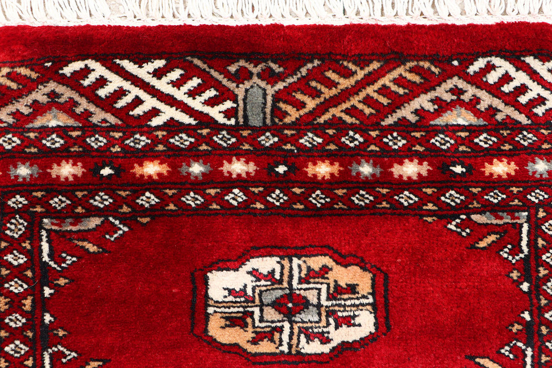 Dark Red Bokhara 2' x 6' 3 - No. 72525