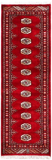 Dark Red Bokhara 2' x 6' 3 - No. 72525