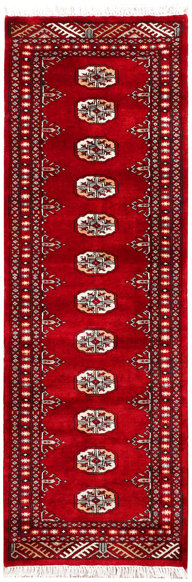 Dark Red Bokhara 2' x 6' 3 - No. 72525