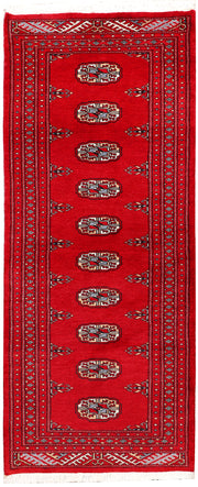 Red Bokhara 2'  1" x 6' " - No. QA86046