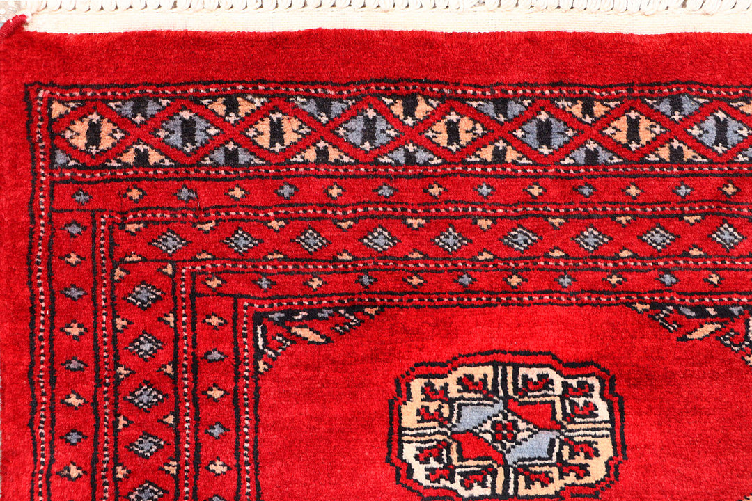 Red Bokhara 2'  1" x 6' " - No. QA24080