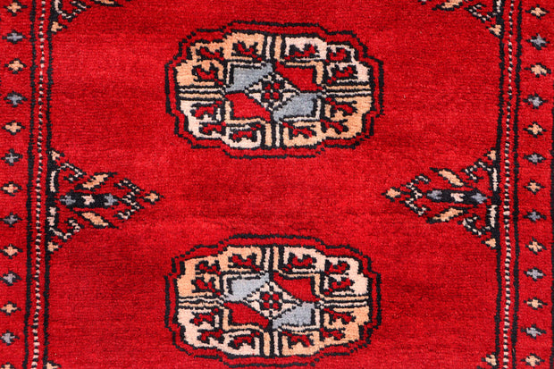 Red Bokhara 2'  1" x 6' " - No. QA24080