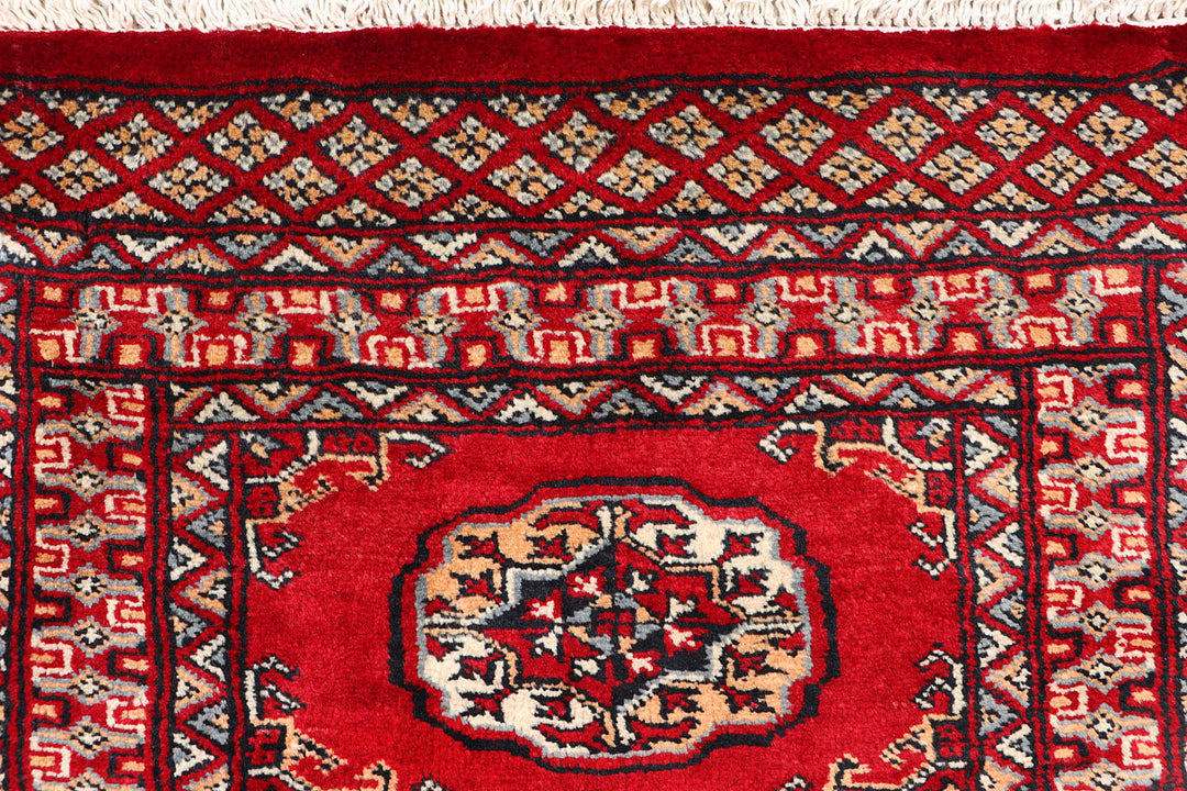 Red Bokhara 2'  1" x 6'  1" - No. QA41227