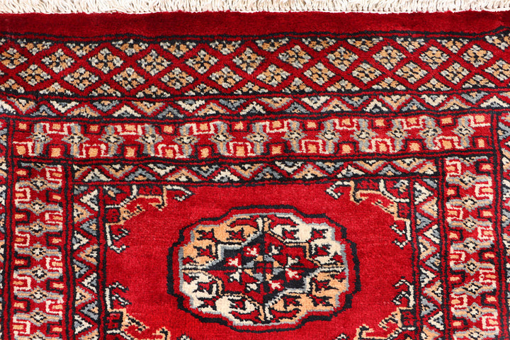 Red Bokhara 2'  1" x 6'  1" - No. QA41227