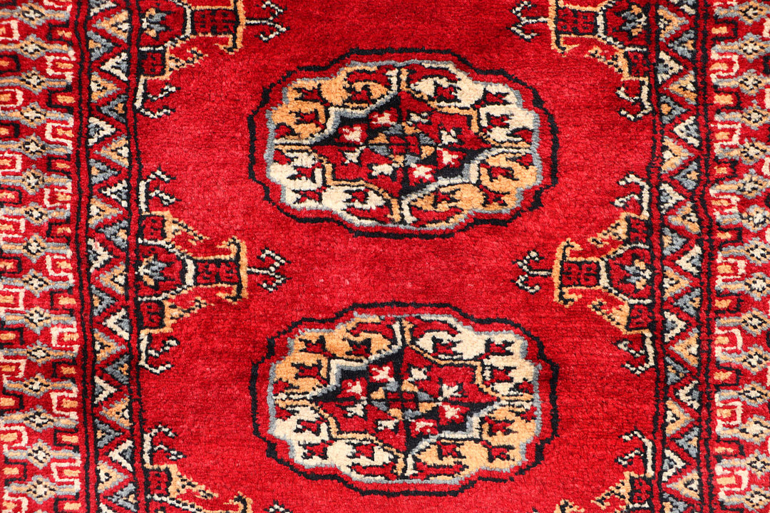 Red Bokhara 2'  1" x 6'  1" - No. QA41227