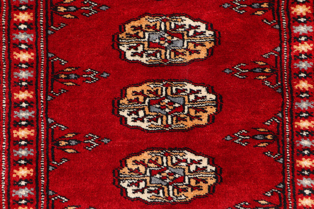 Dark Red Bokhara 2' 2 x 5' 9 - No. 72532