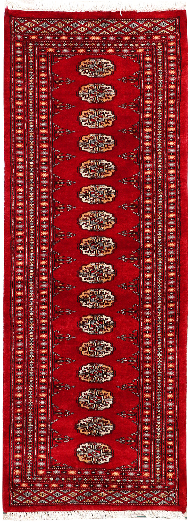 Dark Red Bokhara 2'  2" x 5'  9" - No. QA19403