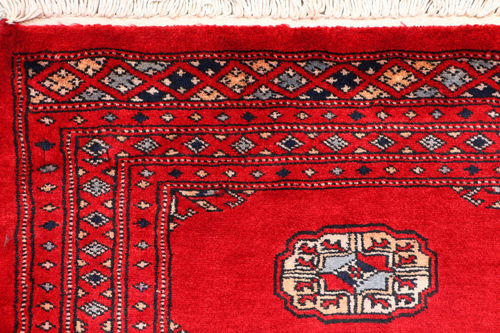 Red Bokhara 2'  1" x 6'  3" - No. QA15405