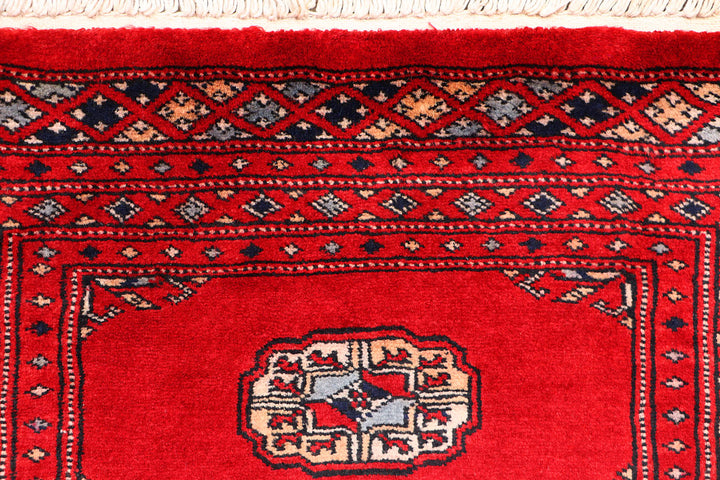 Red Bokhara 2'  1" x 6'  3" - No. QA15405