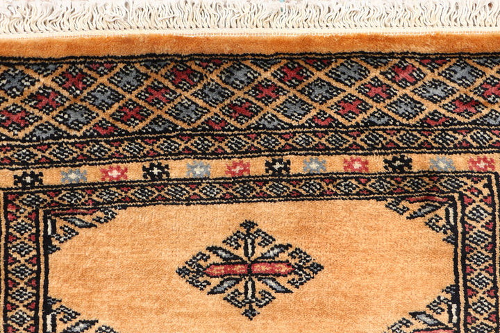White Pakistani Butterfly Rug 2' 1 x 6' 2 Hand-Knotted view