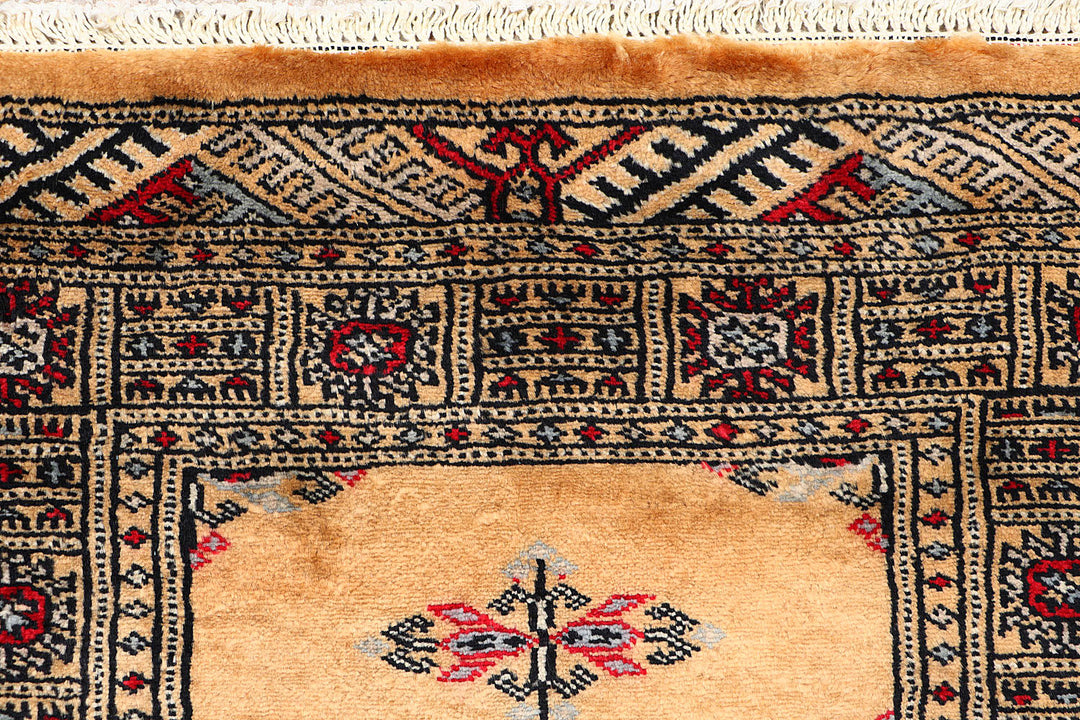 White Pakistani Butterfly Rug 2'2" x 6' Hand-Knotted view