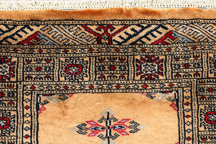 White Pakistani Butterfly Rug 2'2" x 6' Hand-Knotted view