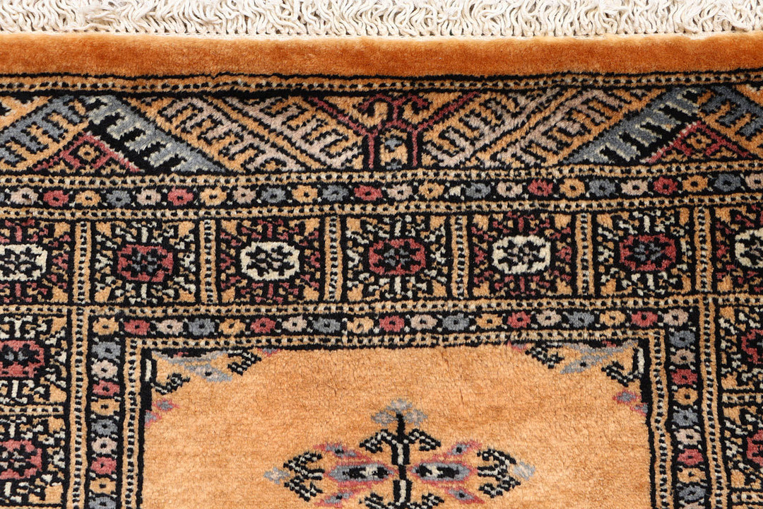 White Afghan Butterfly Rug 2' 2" x 6' 2" Hand-Knotted view