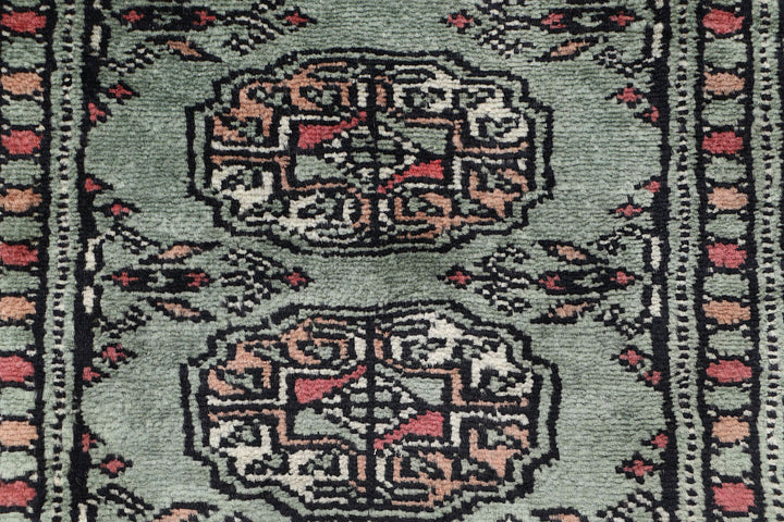 Cadet Blue Bokhara 2' 2 x 5' 9 - No. 72550