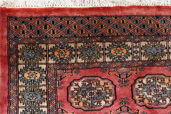 Indian Red Bokhara 3' 2 x 7' 5 - No. 72560