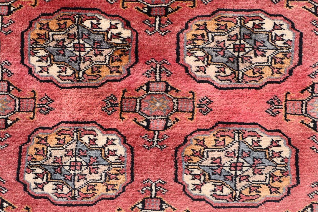 Indian Red Bokhara 3' 2 x 7' 5 - No. 72560