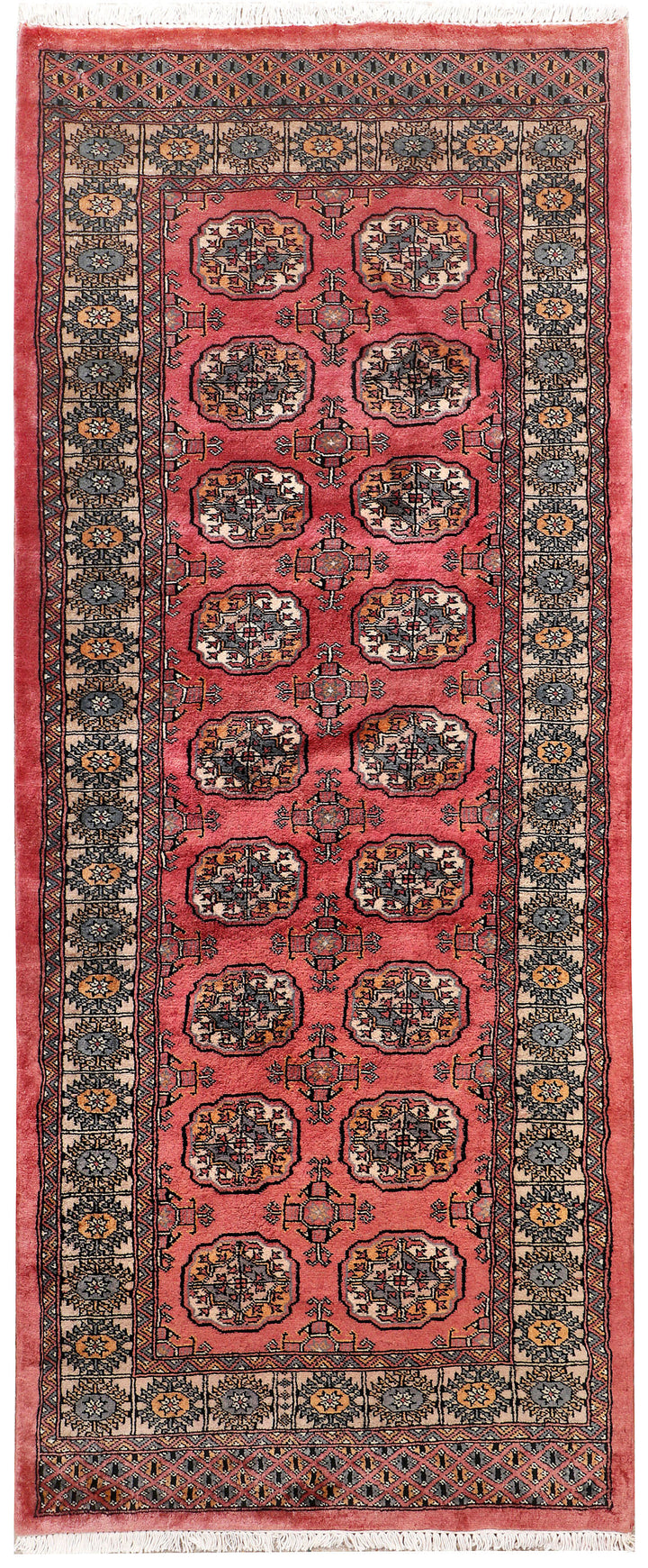 Indian Red Bokhara 3' 2 x 7' 5 - No. 72560