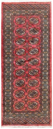 Indian Red Bokhara 3'  2" x 7'  5" - No. QA33181