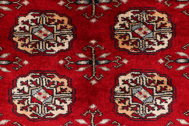 Dark Red Bokhara 2'  7" x 9'  7" - No. QA77272