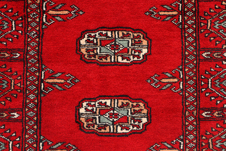 Red Bokhara 2'  7" x 9'  10" - No. QA60579