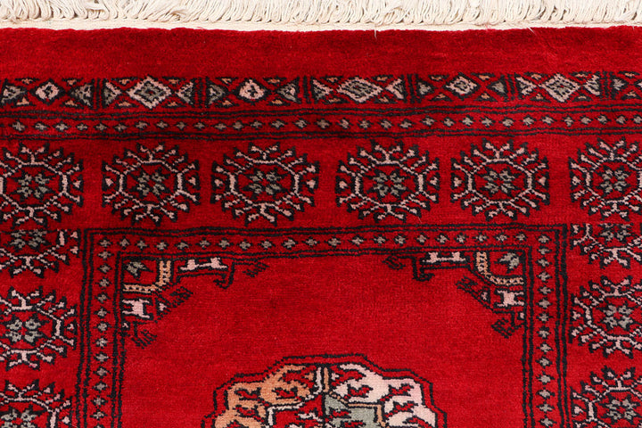 Red Bokhara 2'  6" x 9'  11" - No. QA59464