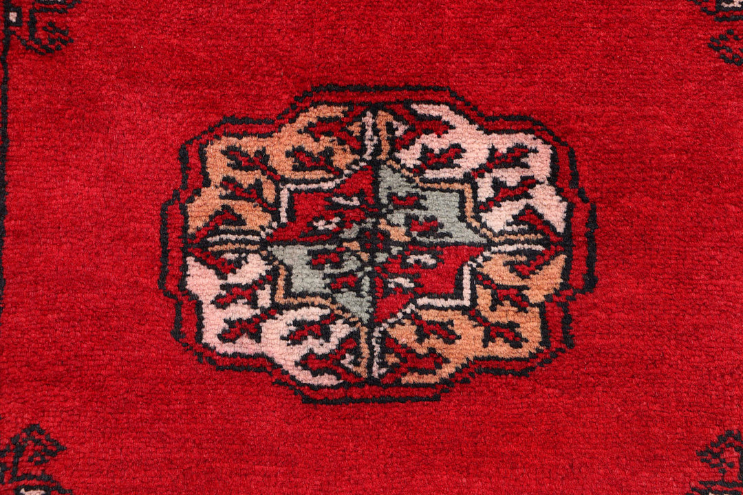 Red Bokhara 2'  6" x 9'  11" - No. QA59464