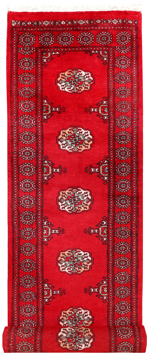 Red Bokhara 2'  6" x 9'  11" - No. QA59464