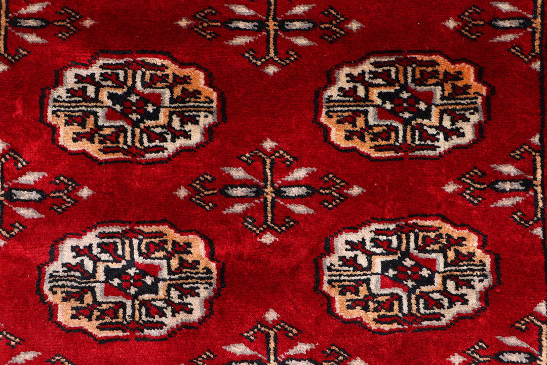 Dark Red Bokhara 2'  11" x 9'  1" - No. QA61008