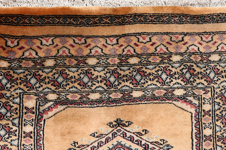White Afghan Jaldar Rug 2' 8" x 10' 1" Hand-Knotted view