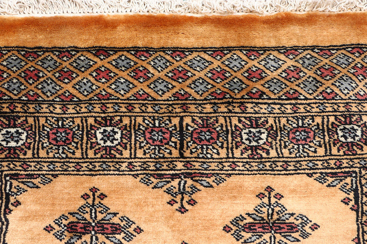 White Pakistani Butterfly Rug 2' 7" x 10' Hand-Knotted view
