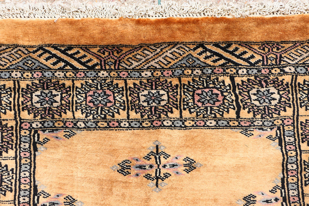 White Pakistani Butterfly Rug 2'7" x 10' Hand-Knotted view