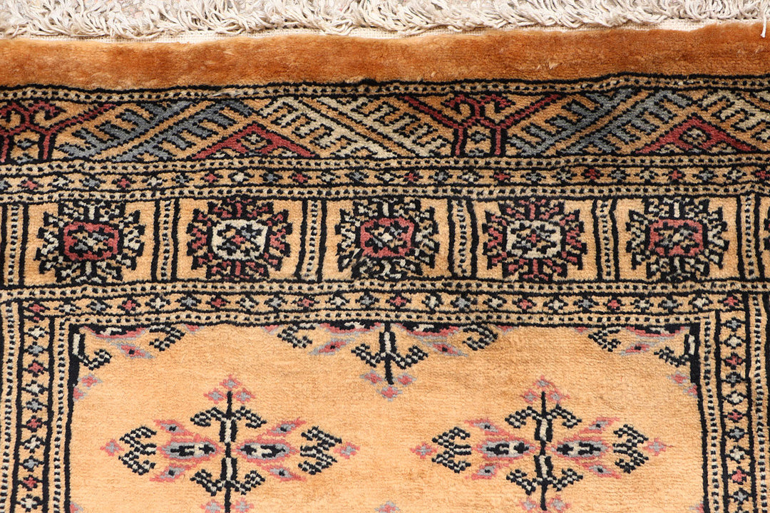 White Pakistani Butterfly Rug 2'7" x 10'4" Hand-Knotted view