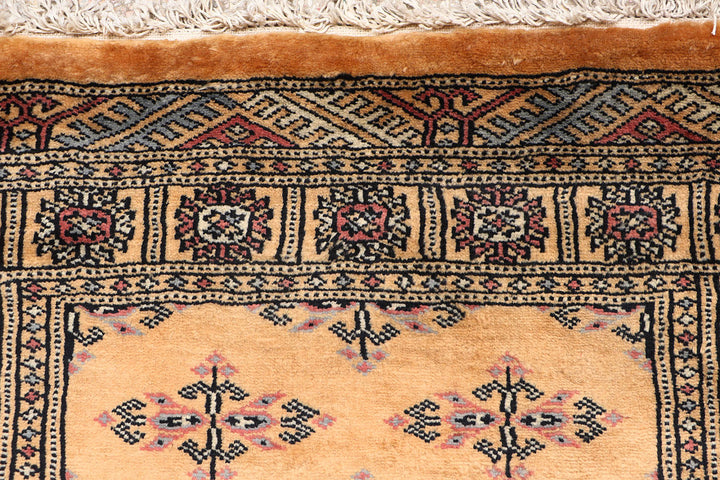 White Pakistani Butterfly Rug 2'7" x 10'4" Hand-Knotted view