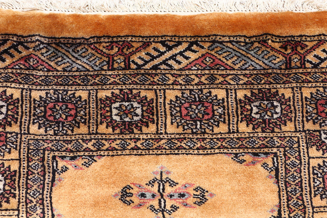 White Pakistani Butterfly Rug 2' 7" x 10' 3" Hand-Knotted view