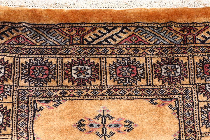 White Pakistani Butterfly Rug 2' 7" x 10' 3" Hand-Knotted view